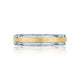 Tacori Sculpted Crescent Wedding Band Platinum & 18k Yellow Gold 5mm