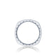 Tacori Sculpted Crescent Wedding Band 18k White Gold 6mm
