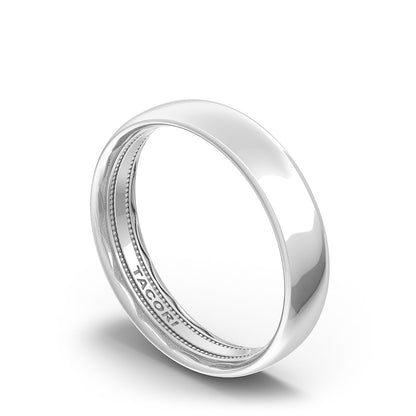 Classic Rounded in High Polish Finish Wedding Band