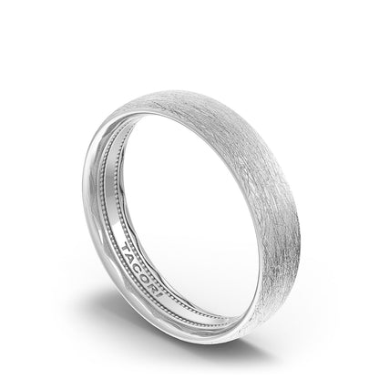 Classic Rounded in Brushed Finish Wedding Band
