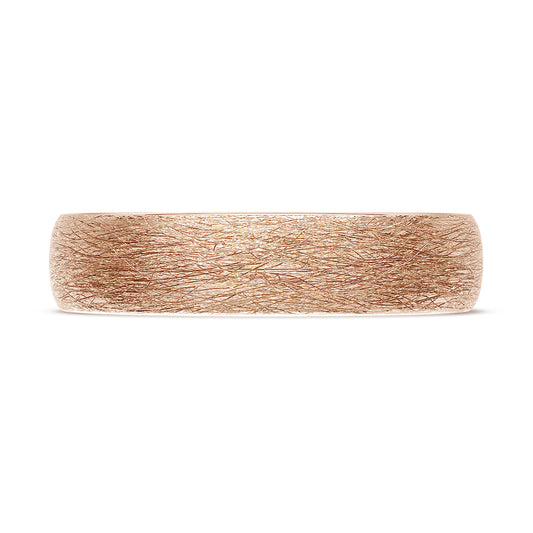 Classic Rounded in Brushed Finish Wedding Band