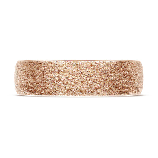Classic Rounded in Brushed Finish Wedding Band