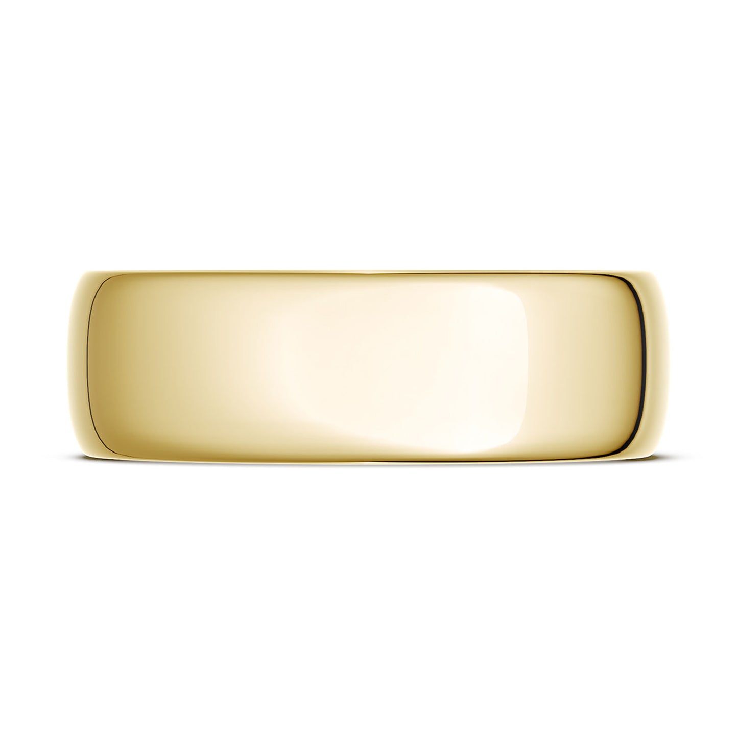 Classic Rounded in High Polish Finish Wedding Band