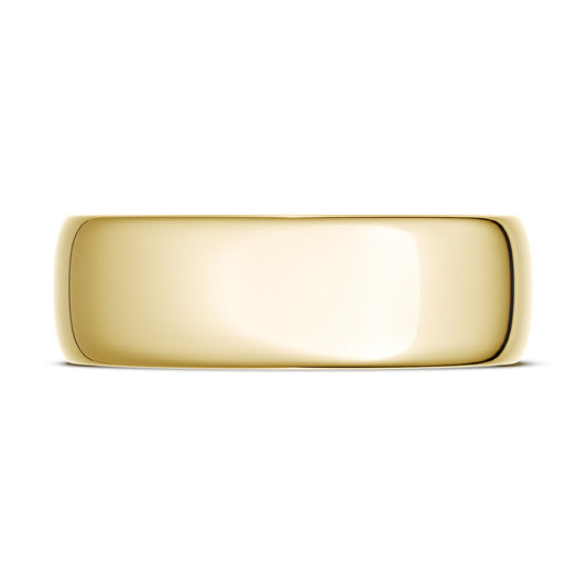 Classic Rounded in High Polish Finish Wedding Band