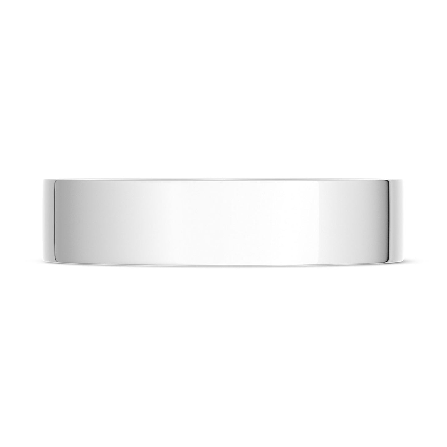 Classic Flat in High Polish Finish Wedding Band