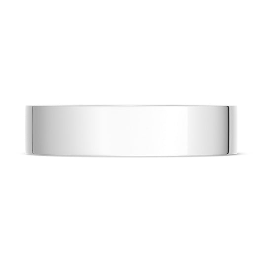 Classic Flat in High Polish Finish Wedding Band