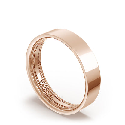 Classic Flat in High Polish Finish Wedding Band