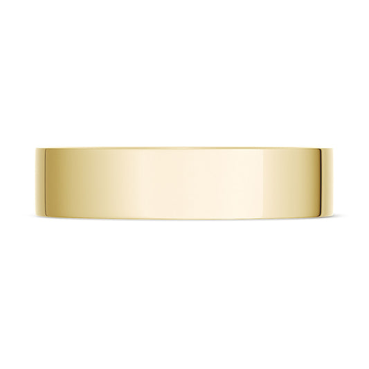 Classic Flat in High Polish Finish Wedding Band