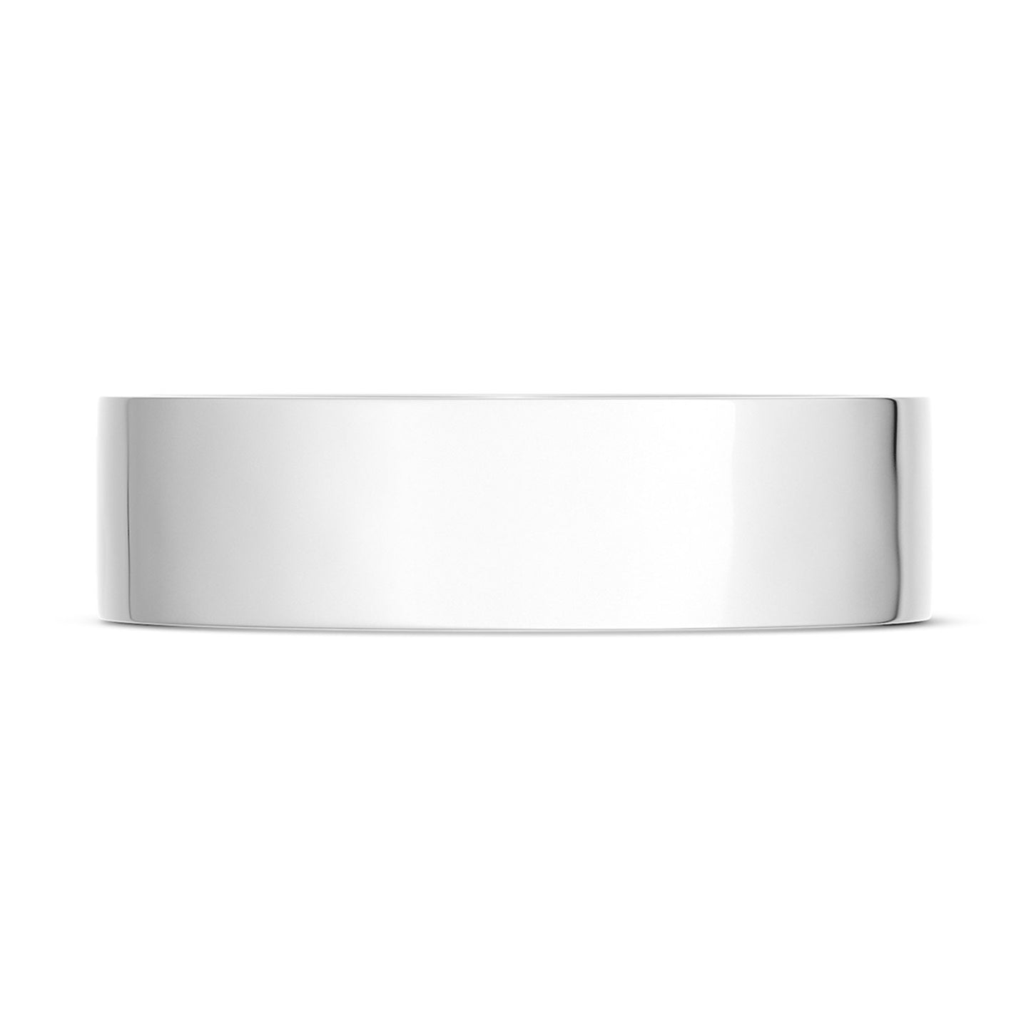 Classic Flat in High Polish Finish Wedding Band