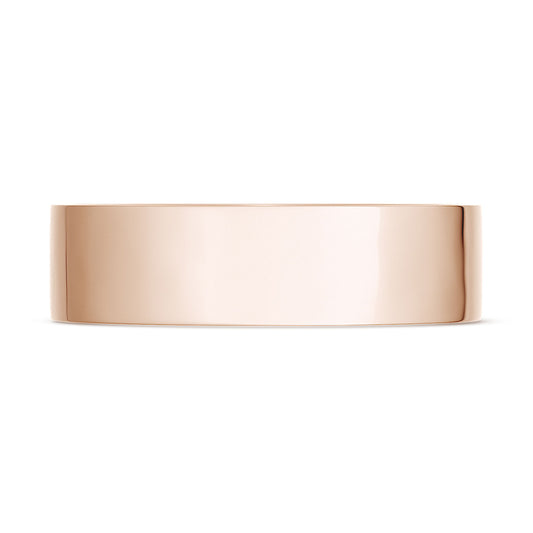 Classic Flat in High Polish Finish Wedding Band