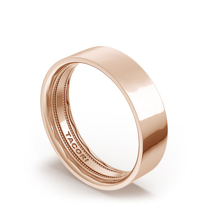 Classic Flat in High Polish Finish Wedding Band