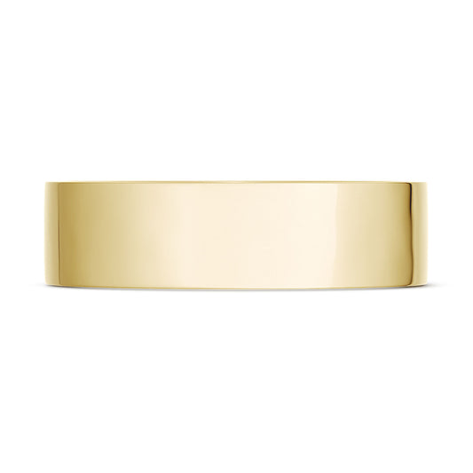 Classic Flat in High Polish Finish Wedding Band