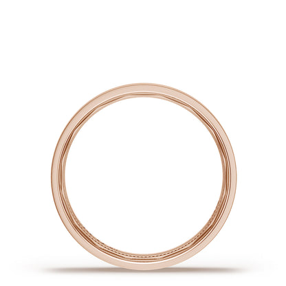Classic Flat in High Polish Finish Wedding Band