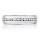 Channel Set Diamond in High Polish Finish Wedding Band
