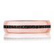 Channel Set Black Diamond in High Polish Finish Wedding Band