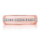 Channel Set Diamond in High Polish Finish Wedding Band