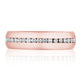Channel Set Diamond in Satin Finish Wedding Band