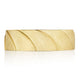 Geometric Crescent in Satin Finish Wedding Band