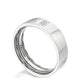 Bezel Set Diamond Wedding Band in High Polish Finish