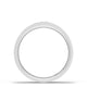 Bezel Set Diamond Wedding Band in Brushed Finish
