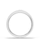 Bezel Set Diamond Wedding Band in Satin Finish