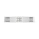 Diamond Faceted - Partial Coverage Wedding Band in Satin Finish  - 4mm