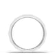 Diamond Faceted - Partial Coverage Wedding Band in Satin Finish  - 4mm