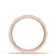 Diamond Faceted - Partial Coverage Wedding Band in High Polish  - 4mm