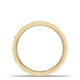 Diamond Faceted - Partial Coverage Wedding Band in High Polish  - 4mm
