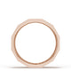 Diamond Faceted - Partial Coverage Wedding Band in High Polish  - 6mm