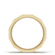 Diamond Faceted - Partial Coverage Wedding Band in High Polish  - 6mm
