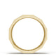 Diamond Faceted - Partial Coverage Wedding Band in Satin Finish  - 6mm