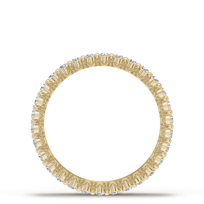Diamond Edge Satin Finish Wedding Band