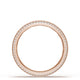 Bevel Edge Diamond Wedding Band in Brushed Finish - 5mm