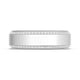 Bevel Edge Diamond Wedding Band in High Polish - 7mm