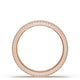 Bevel Edge Diamond Wedding Band in Brushed Finish - 7mm