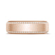 Bevel Edge Diamond Wedding Band in Satin Finish - 7mm