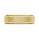 Bevel Edge Diamond Wedding Band in Brushed Finish - 7mm