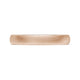 Classic Two-Tone Rounded Wedding Band in Brushed Finish