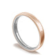 Classic Two-Tone Rounded Wedding Band in High Polish