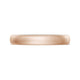 Classic Two-Tone Rounded Wedding Band in Satin Finish