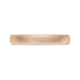 Classic Two-Tone Rounded Wedding Band in Brushed Finish