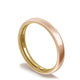 Classic Two-Tone Rounded Wedding Band in High Polish