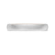Classic Two-Tone Rounded Wedding Band in Brushed Finish