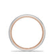 Classic Two-Tone Rounded Wedding Band in High Polish
