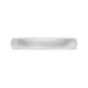 Classic Two-Tone Rounded Wedding Band in Brushed Finish