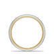 Classic Two-Tone Rounded Wedding Band in High Polish