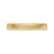 Classic Two-Tone Rounded Wedding Band in Brushed Finish