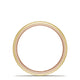 Classic Two-Tone Rounded Wedding Band in Brushed Finish