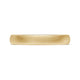 Classic Two-Tone Rounded Wedding Band in Brushed Finish